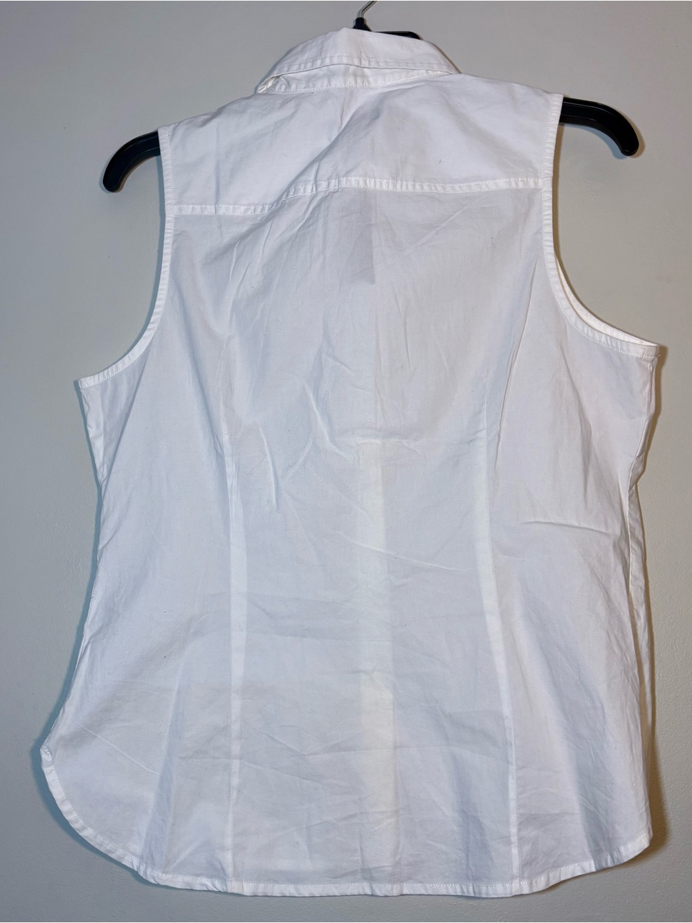 J. Crew White Sleeveless Button-Down Blouse - Picture 2 of 4